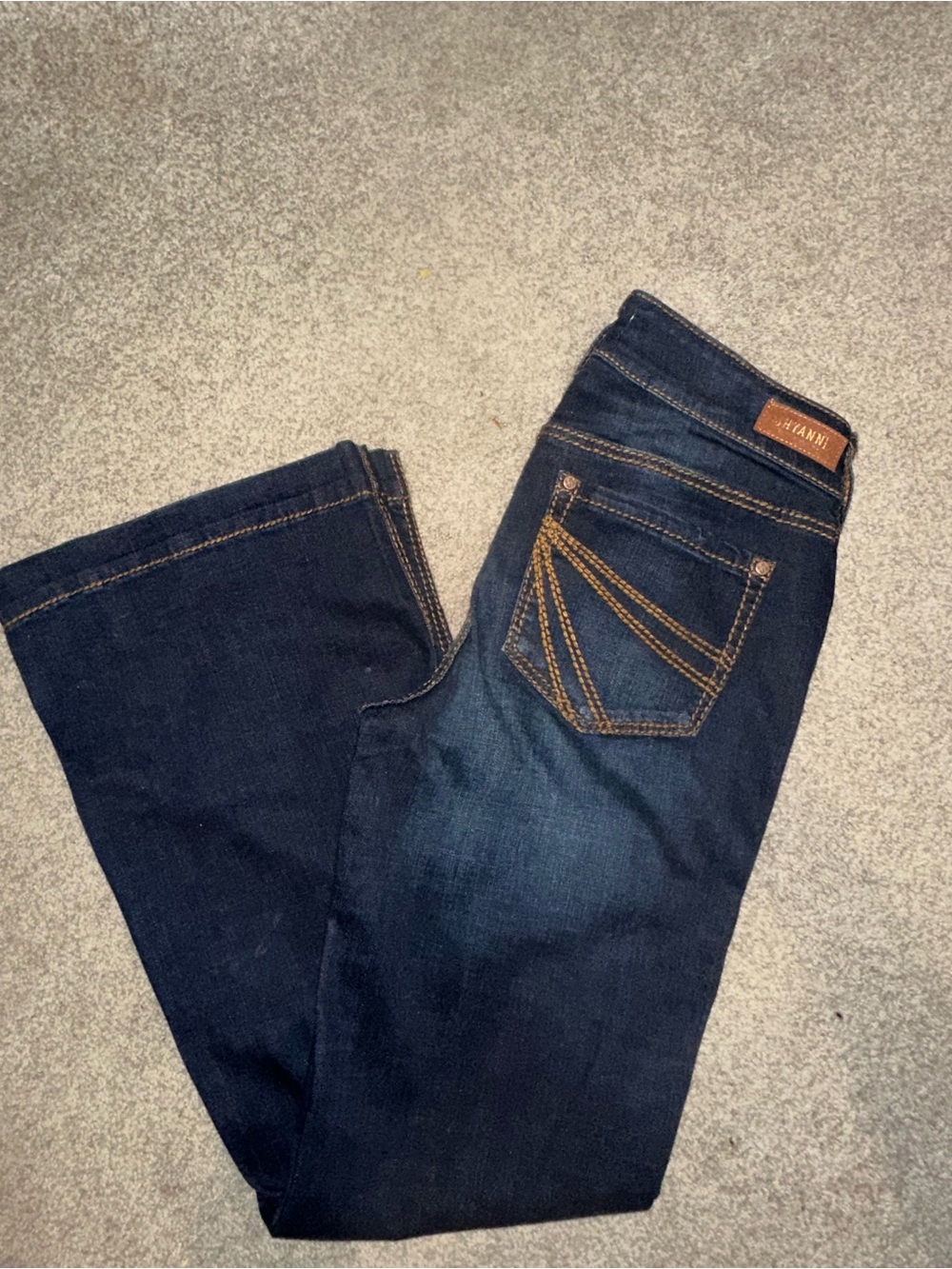 Shyanne Dark wash Midrise flare